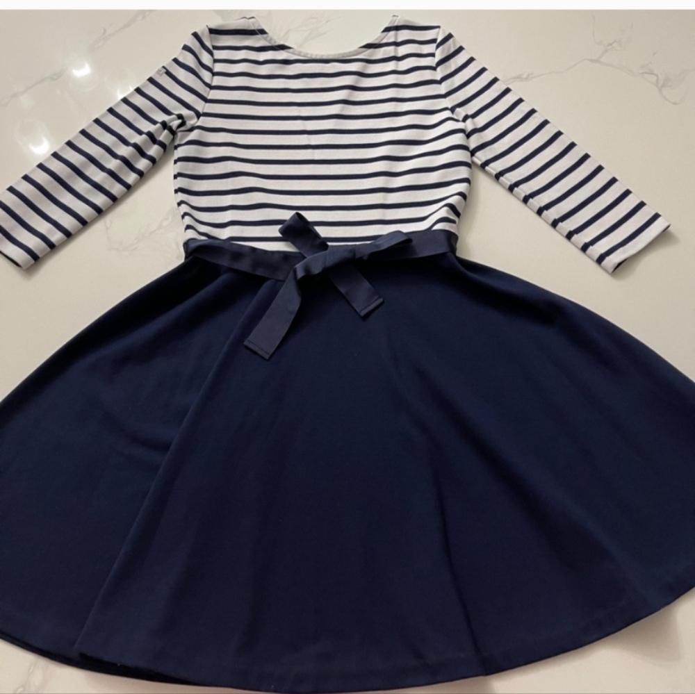 CUTE CUTE CUTE  Ralph Lauren Navy and White Striped Dress